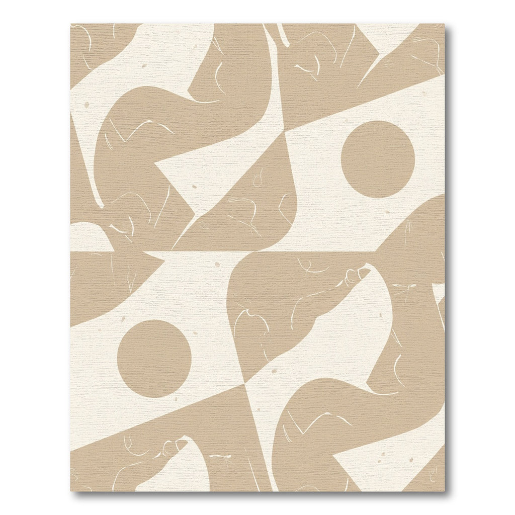 Tawny Amorphous Flowing Shapes Rug