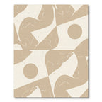 Tawny Amorphous Flowing Shapes Rug