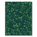 Deep Green Leafy Vine Garden Rug