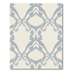 Pale Blue Archway Scroll Rug