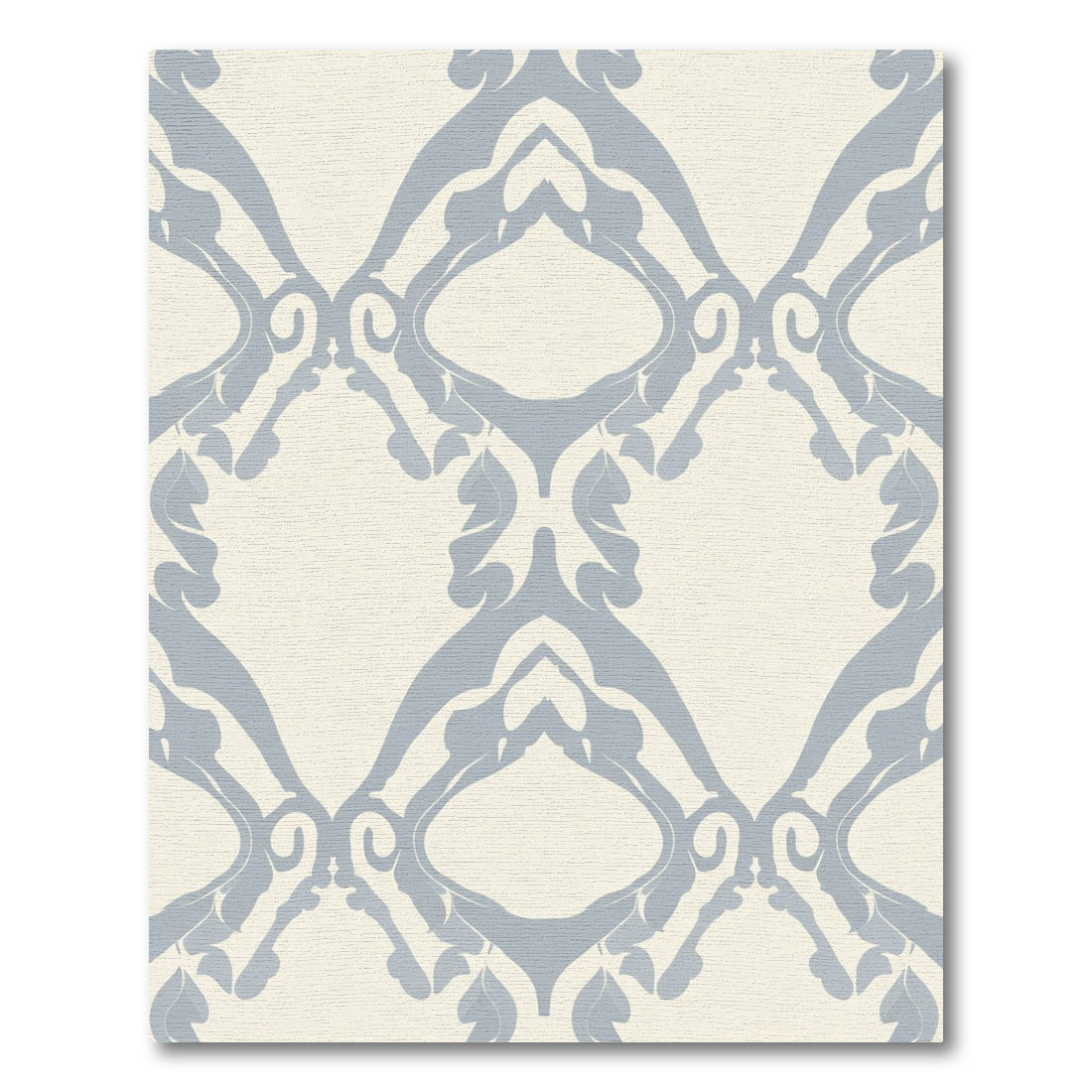 Pale Blue Archway Scroll Rug