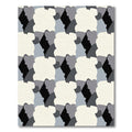 Monochromatic Abstract Profile Collage Rug