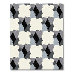 Monochromatic Abstract Profile Collage Rug