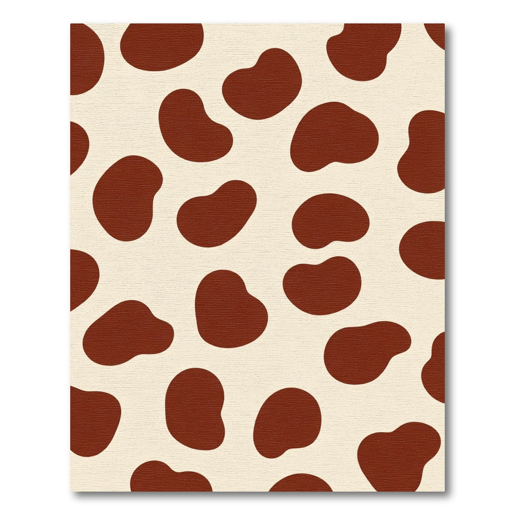 Brown Cream Spotted Cowhide Rug