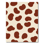 Brown Cream Spotted Cowhide Rug