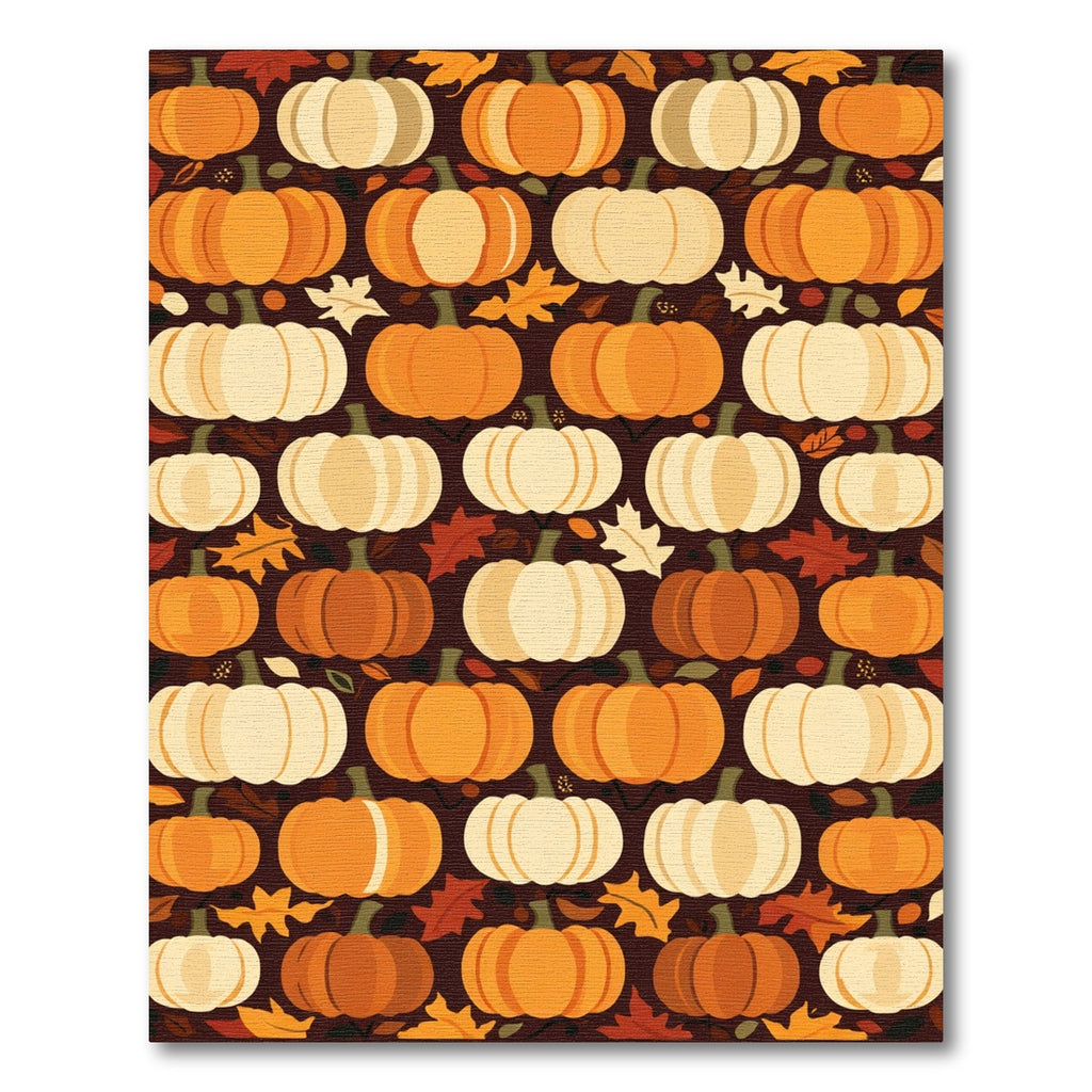 Autumn Pumpkin Patch Texture Rug