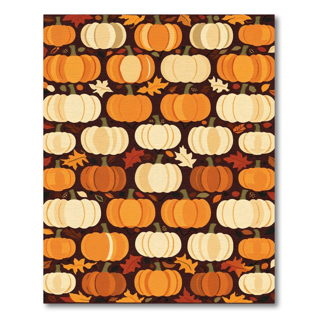 Autumn Pumpkin Patch Texture Rug