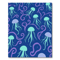 Sea Blue Jellyfish Swirl Rug