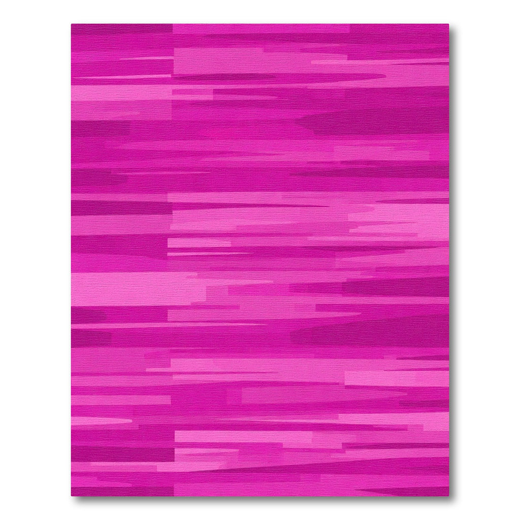 Pink Horizontal Brushstroke Abstract Rug