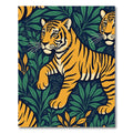 Bold Tiger Jungle Leaf Collection Rug