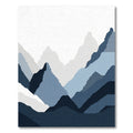 Serene Blue Mountain Landscape Collection Rug