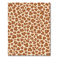 Terracotta Brown Abstract Spots Rug