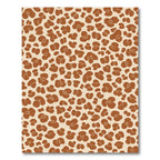 Terracotta Brown Abstract Spots Rug