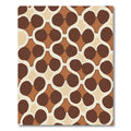 Retro Earthy Tone Linked Circles Rug