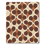 Retro Earthy Tone Linked Circles Rug