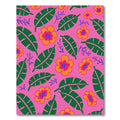 Vibrant Tropical Floral Leaf Collage Rug