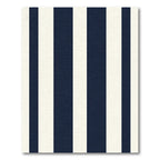 Classic Navy Cream Vertical Stripes Rug