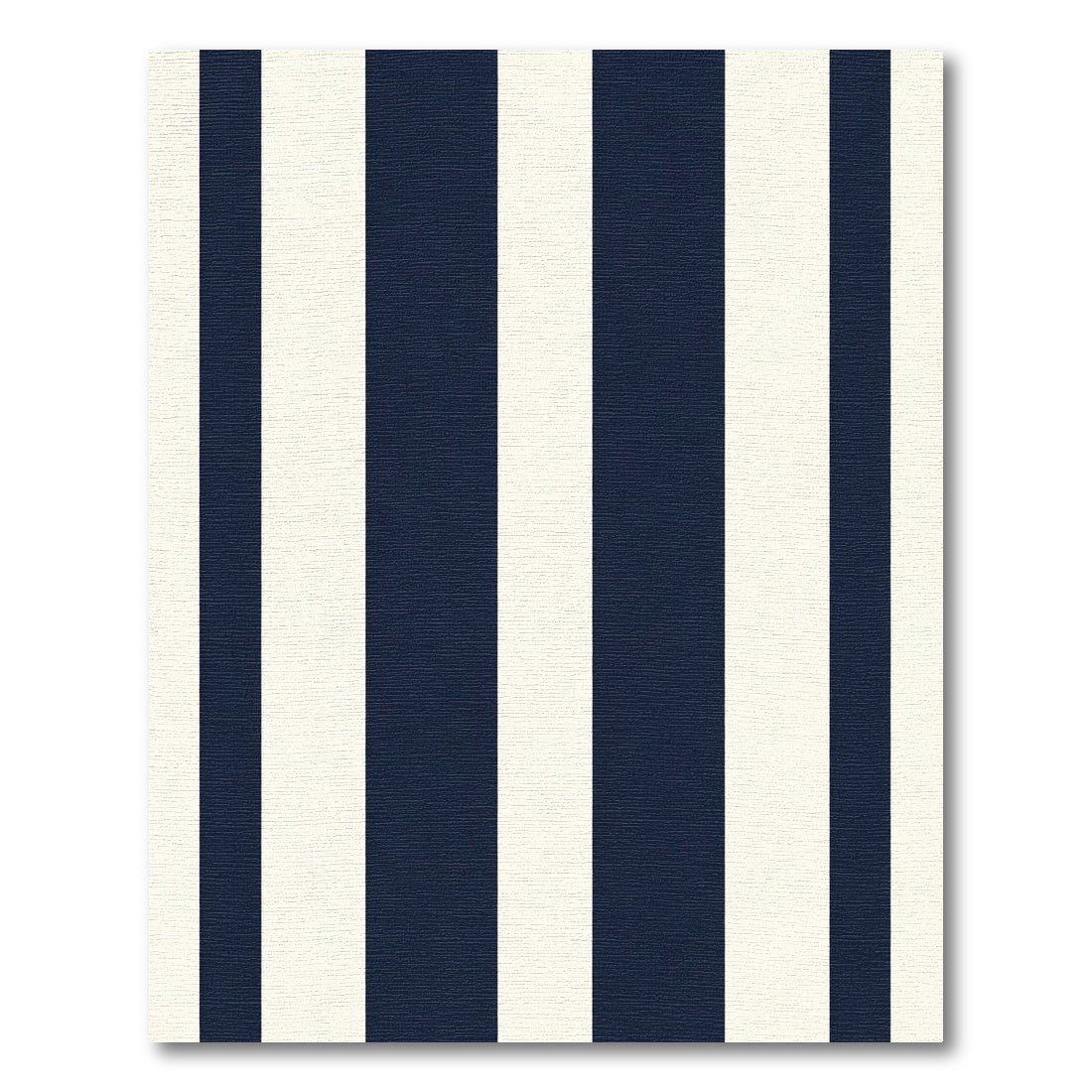 Classic Navy Cream Vertical Stripes Rug