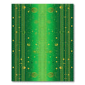 Emerald Green Circuit Board Stripes Rug