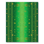 Emerald Green Circuit Board Stripes Rug