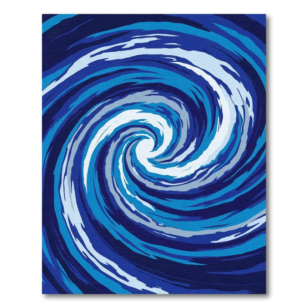 Azure Whirlpool Swirl Rug