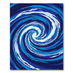 Azure Whirlpool Swirl Rug