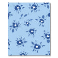 Classic Blue Floral Branch Arrangement Rug