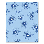 Classic Blue Floral Branch Arrangement Rug