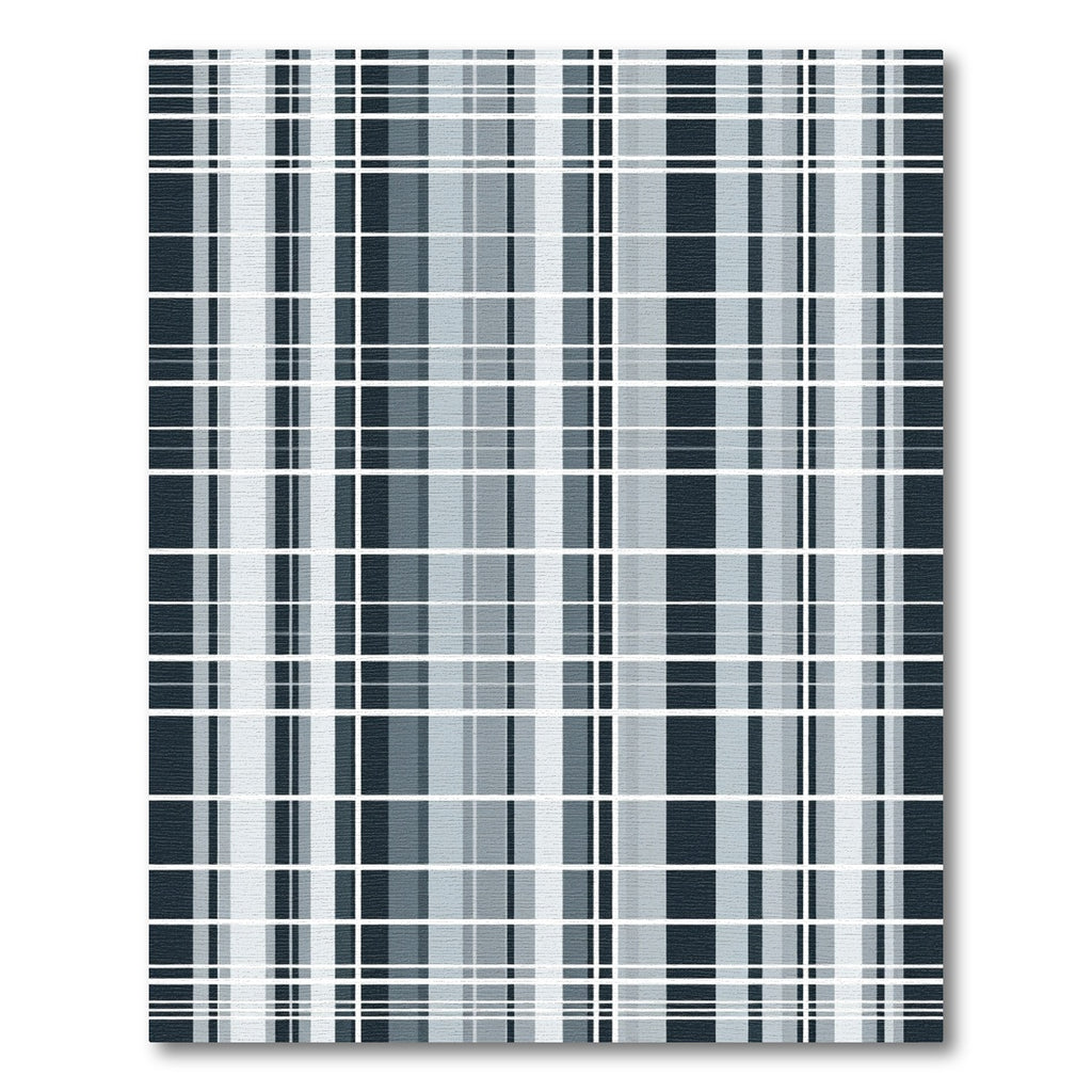 Cool Gray Plaid Lines Rug
