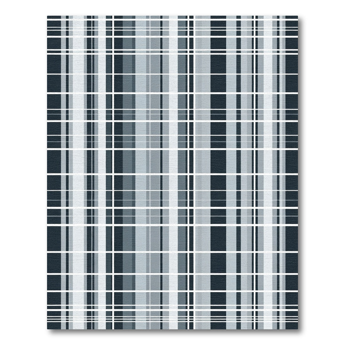 Cool Gray Plaid Lines Rug