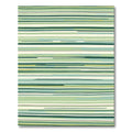Earthy Green Layered Lines Rug