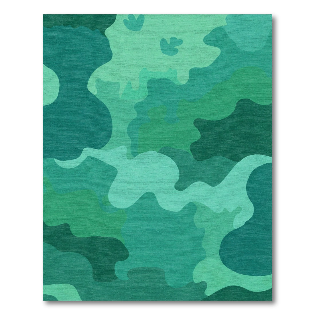 Abstract Forest Camouflage Organic Shapes Rug