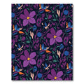 Bold Purple Blue Floral Garden Rug