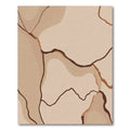 Earthy Brown Abstract Organic Flow Rug