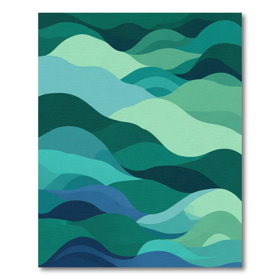 Deep Ocean Wave Landscape Rug