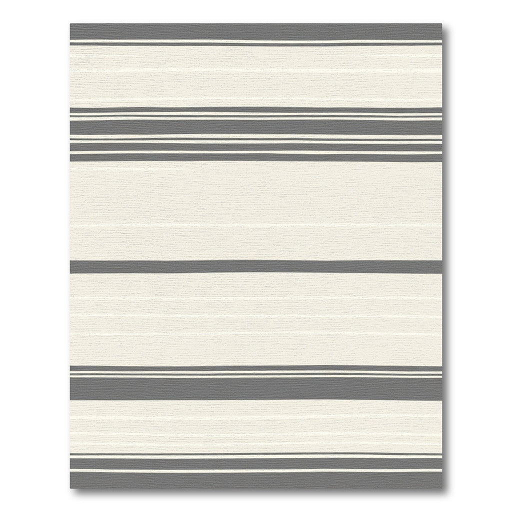 Neutral Cream Gray Stripe Rug