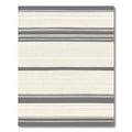 Neutral Cream Gray Stripe Rug