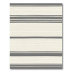 Neutral Cream Gray Stripe Rug