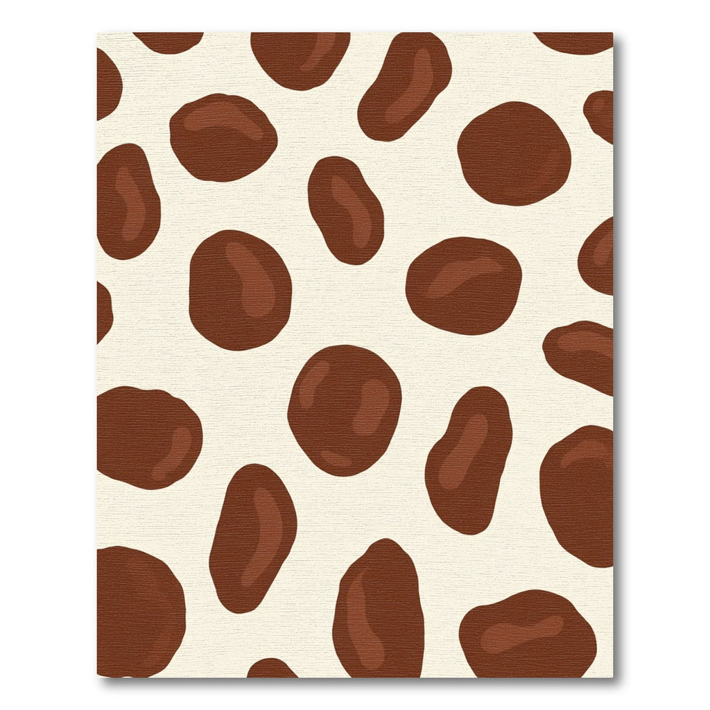 Brown Spotty Cream Abstract Rug