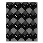 Monochrome Jagged Diamond Arrangement Rug