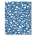 Deep Blue Intertwined Stripe Rug