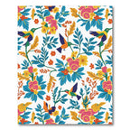 Vibrant Hummingbird Floral Meadow Rug