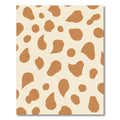 Brown Spots Cream Background Accents Rug