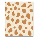 Brown Spots Cream Background Accents Rug