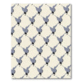 Gray Hummingbird Repeating Abstract Rug