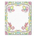 Pink Bunny Egg Floral Border Rug