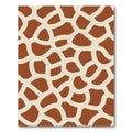 Tan and Brown Giraffe Spots Rug