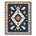 Southwestern Geometric Starburst Accent Rug