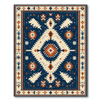 Southwestern Geometric Starburst Accent Rug