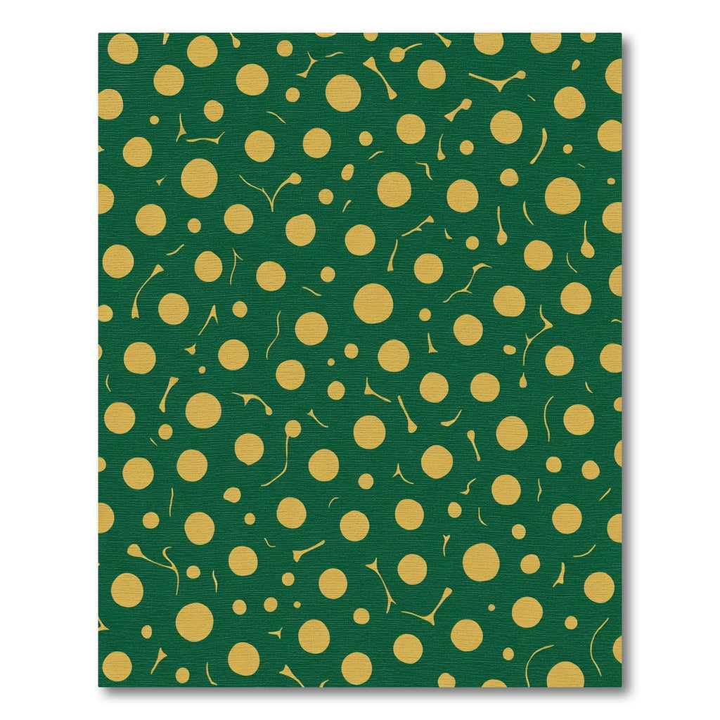 Emerald Yellow Polka Dot Scatter Rug